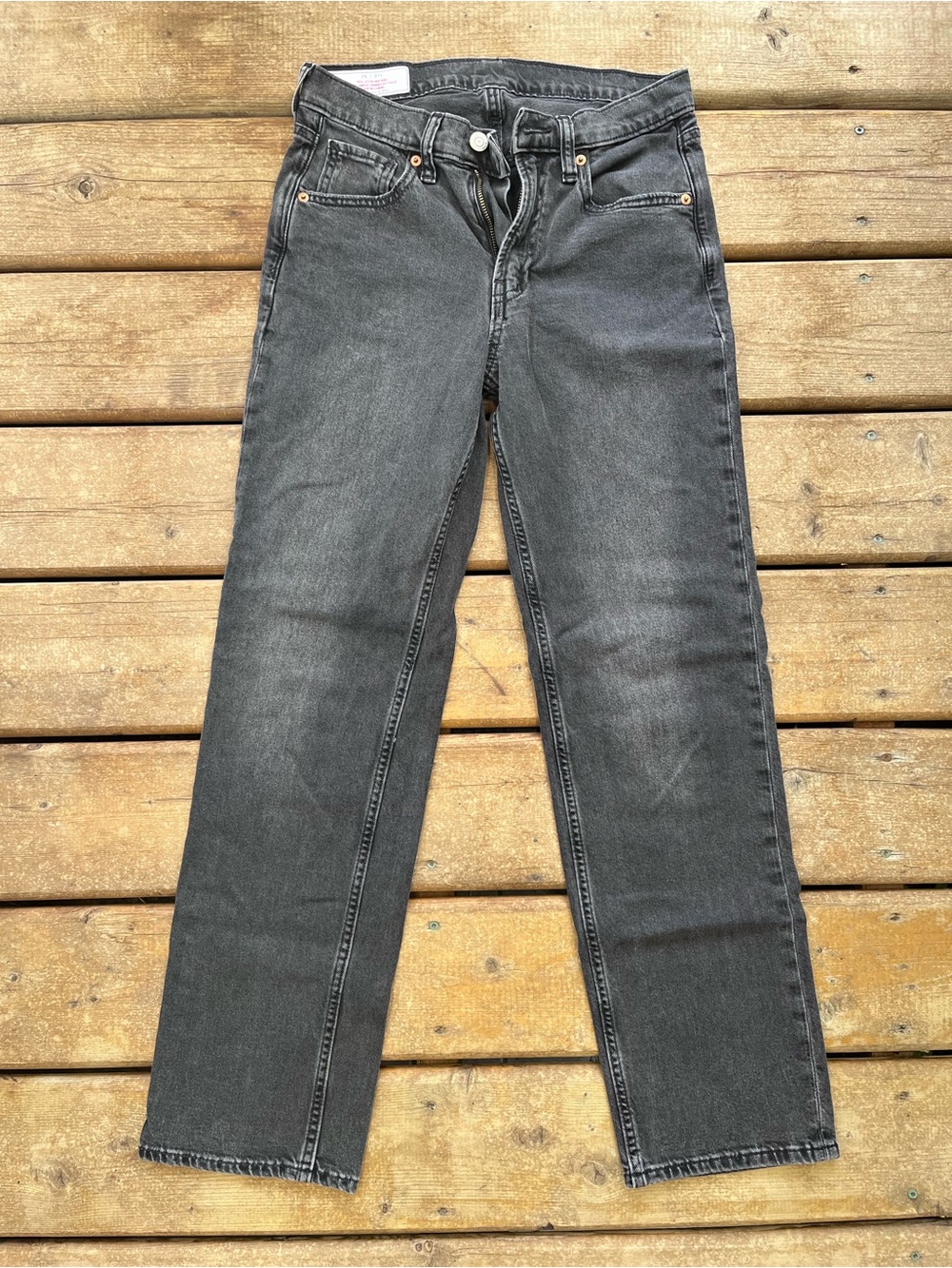 GAP Womens 90s Loose Mid-Rise Straight Jeans - Size 0/25
